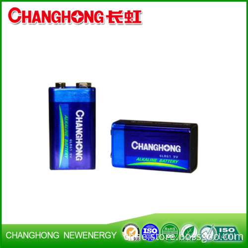 Changhong CE High quality 6LR61 9V ultra alkaline battery dry battery
